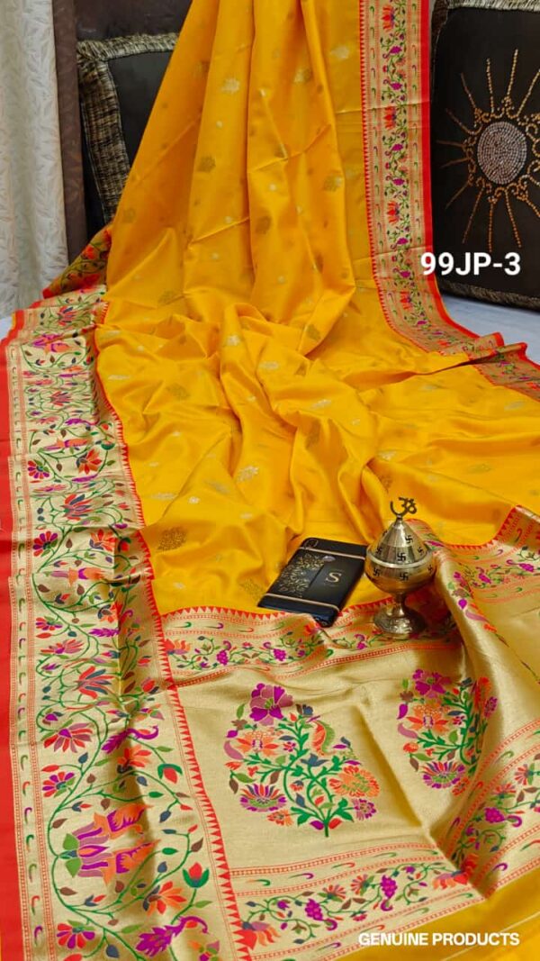 Semi Katan Paithani Silk Saree