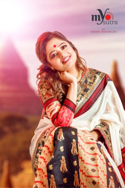 Bengal Weave Saree – 5 Handwoven Bengal Fabrics in One Designer Saree