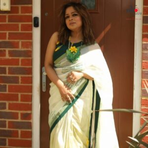 Myosutra Daffodil Saree – Poetry in Bloom