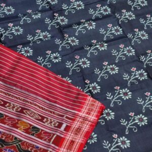 Exclusive Sambalpuri Ikkat Mulberry Silk Saree – Pure Handwoven Odisha Silk with Rich Border