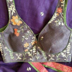 Designer Embroidered Blouses for Saree – Premium Silk Blouse