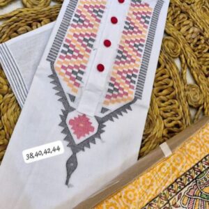Exclusive Jamdani Men’s Punjabi – Handwoven Designer Jamdani Kurta