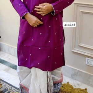 Exclusive South Cotton Punjabi with Thread Weaving Work