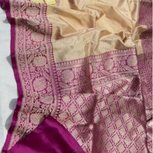 Pure Handloom Katan Banarasi Silk Saree – Luxury Designer Zari Woven Saree