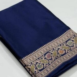 Mashru Katan Banarasi Silk Saree – Designer Banarasi Saree with Rich Zari Border & Premium Finish