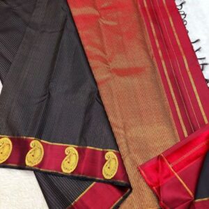 Exclusive Pure Kanchipuram Silk Saree – Handwoven Bridal Silk Saree