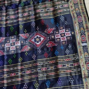 Pure Sambalpuri Mulberry Silk Saree – Handwoven Ikat Designer Saree