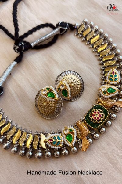 Handmade Fusion Necklace – Designer Statement Jewellery