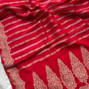 Gangaur Special Semi Pure Silk Banarasi Saree