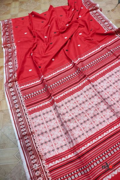 Assam Khadi Cotton Saree – Handwoven Soft Cotton Saree - Image 4