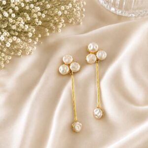 Baroque Pearl Earrings – Luxury Designer Statement Pearl Earrings for Women
