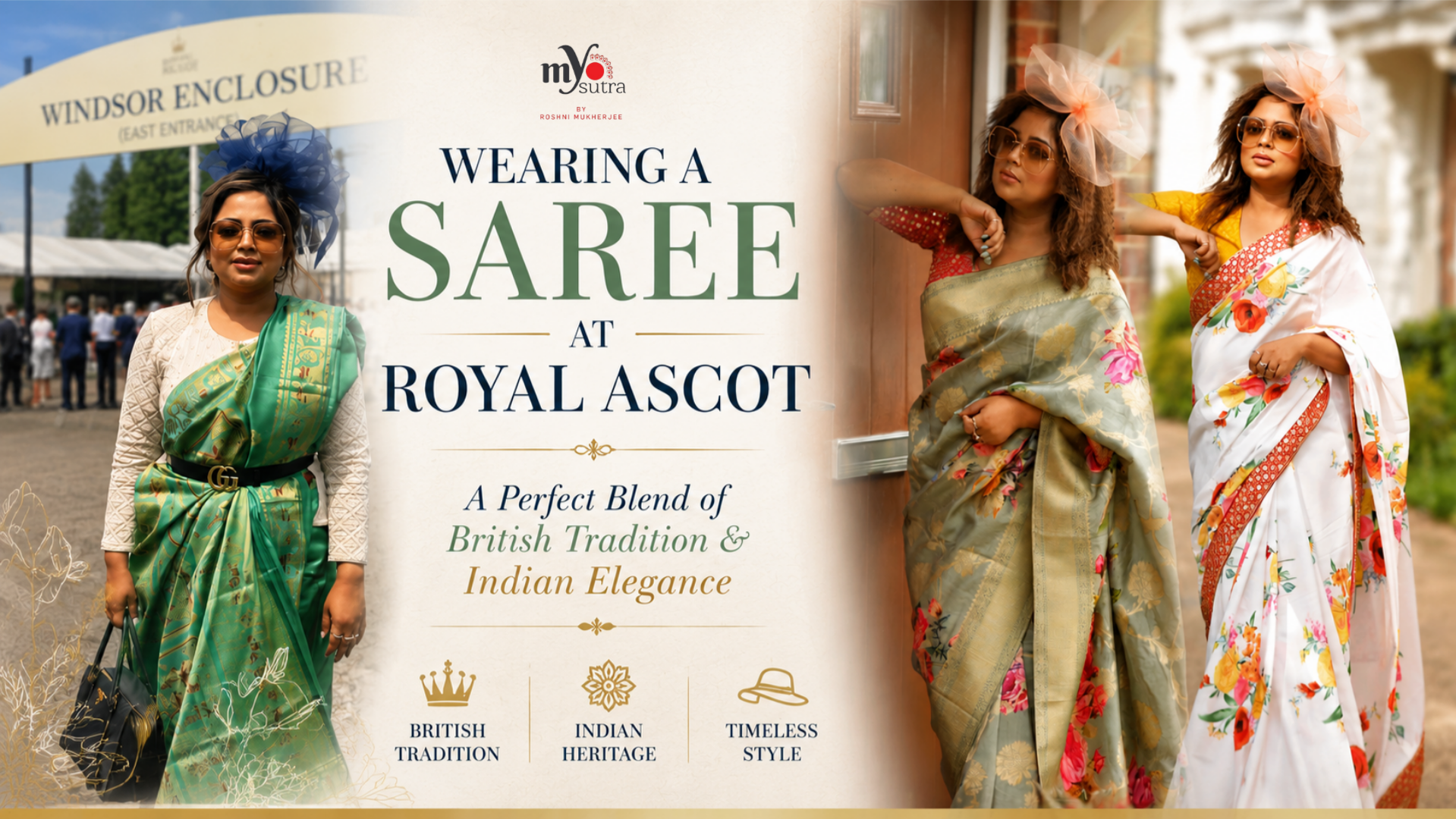 Wearing a Saree at Royal Ascot: A Perfect Blend of British Tradition and Indian Elegance