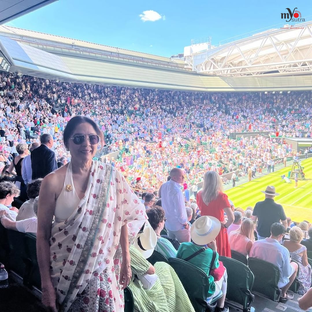 Neena Gupta’s ‘Killer’ Saree Look at Wimbledon Has Fans Calling Her the Ultimate Style Queen