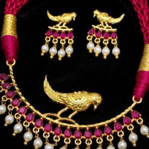 Gold Plated Bird Jewellery | Elegant Bird Motif Statement Jewellery