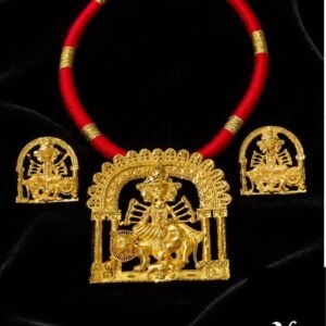 Durga Puja 2gm Gold-Plated Jewellery – Traditional Bengali Statement Jewellery
